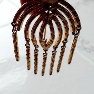 Sarah Coventry Brooch Pin Gold 2.5" Free Gift …